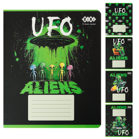 Зошит учнівський шкільний UFO, 24арк., лінія